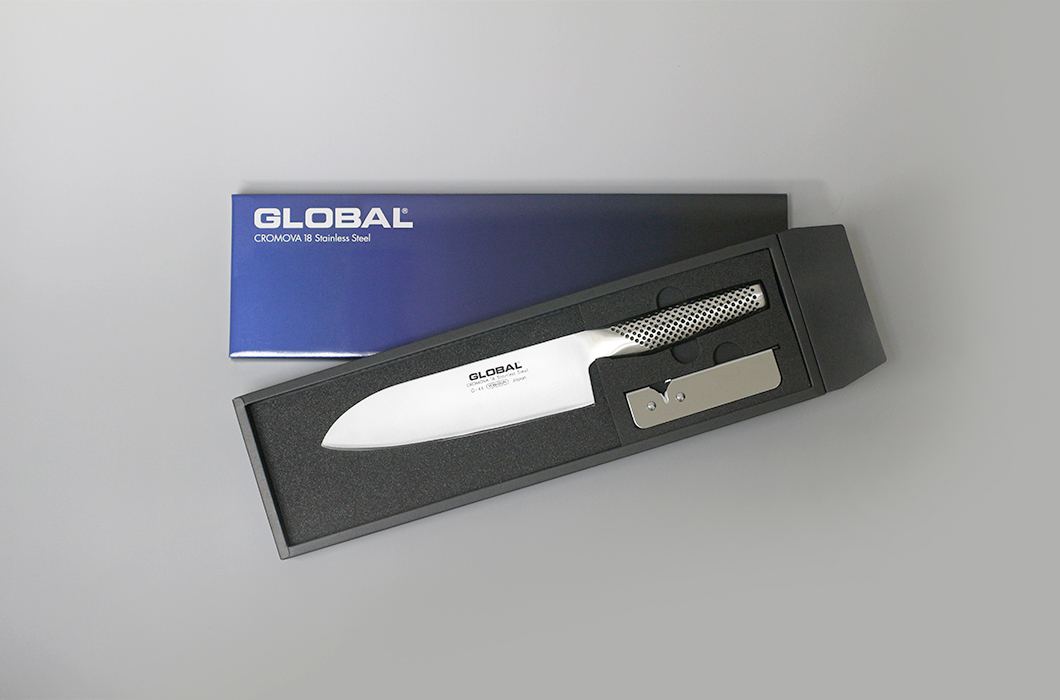 包丁 GLOBAL グローバル 三徳 2点セット ステンレス 日本製 GST-A46 オマケ付き