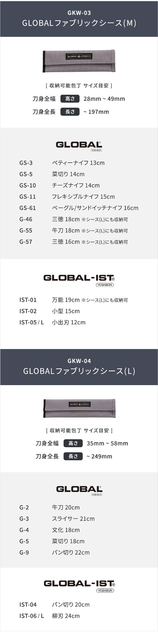 GKW-03 GLOBALファブリックシース(L)